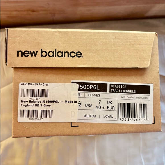 Pristine - New Balance 1500 Made In England Classic Pack Grey - M1500PGL - 7.5 - Picture 16 of 16